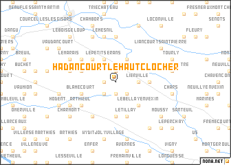 map of Hadancourt-le-Haut-Clocher