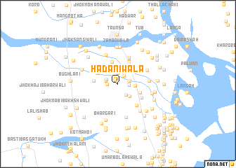 map of Hadānīwāla