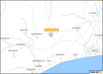 map of Hadano