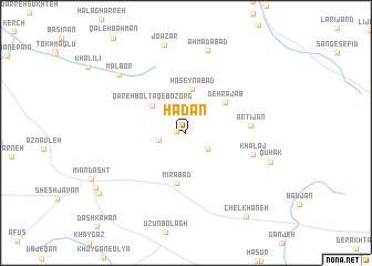 map of Hādān