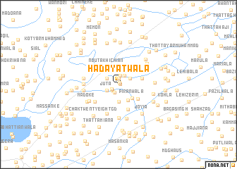 map of Hadāyatwāla