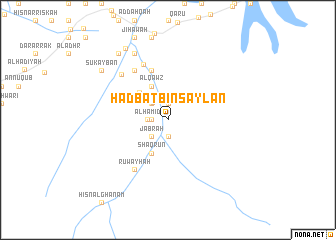 map of Haḑbat Bin Saylān