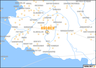 map of Ḩadbeh