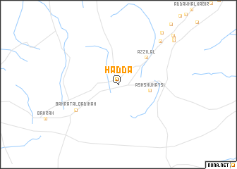 map of Ḩaddāʼ