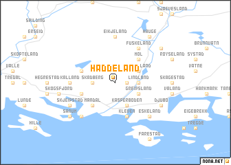 map of Haddeland