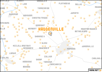 map of Haddenville