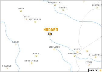 map of Hadden