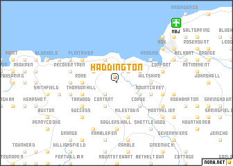 map of Haddington