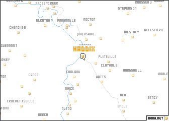 map of Haddix