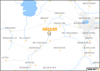 map of Haddon