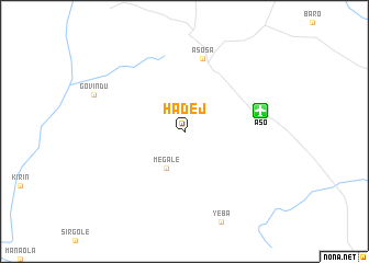 map of Hādej