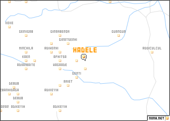map of Hadele