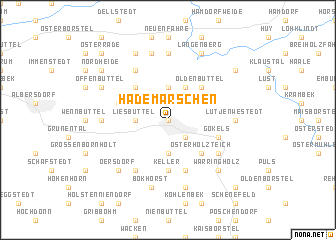 map of Hademarschen