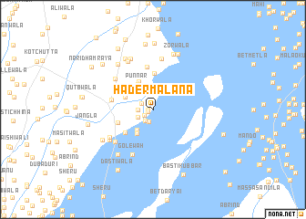 map of Hader Malāna