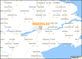 map of Haderslev