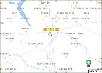 map of Haderup