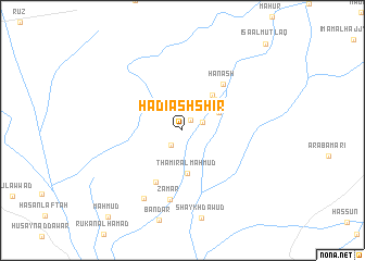 map of Hādī ash Shīr