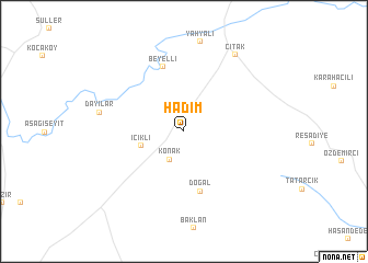 map of Hadım