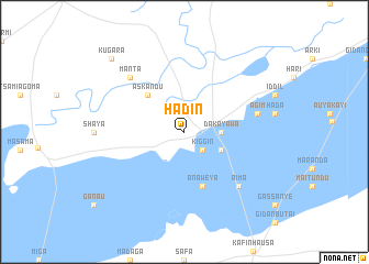 map of Hadin