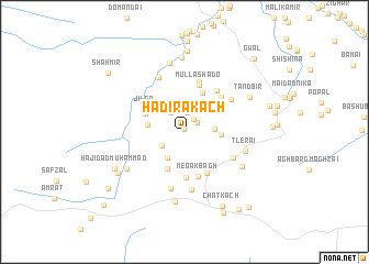 map of Hadīra Kach