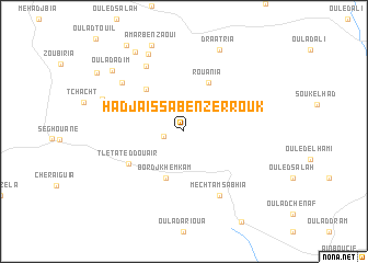 map of Hadj Aïssa Ben Zerrouk