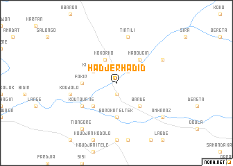 map of Hadjer Hadid