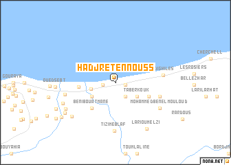 map of Hadjret en Noûss