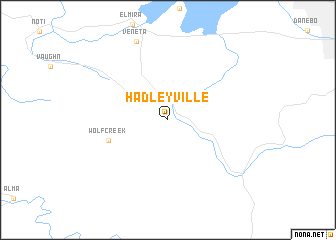 map of Hadleyville