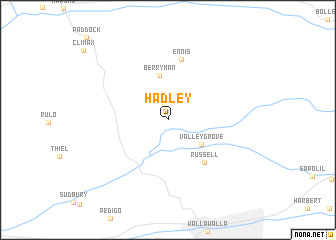 map of Hadley