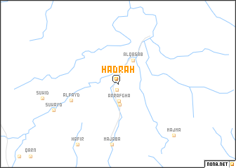 map of Ḩadrah