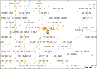 map of Haduwela