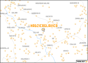 map of Hadžića Glavica
