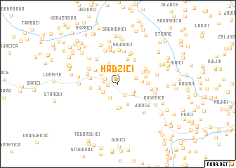 map of Hadžići