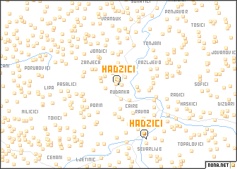 map of Hadžići