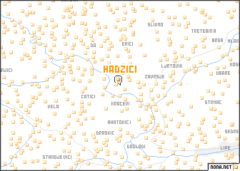 map of Hadžići