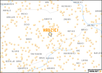 map of Hadžići