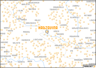 map of Hadžovina