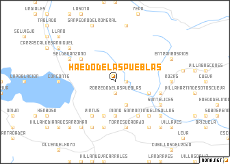 map of Haedo de las Pueblas