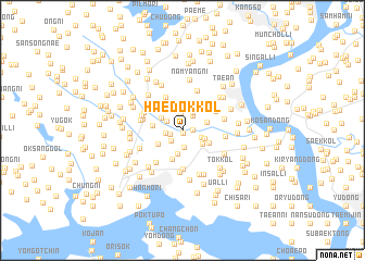 map of Haedŏk-kol