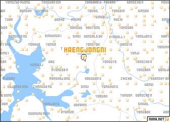 map of Haengjŏng-ni