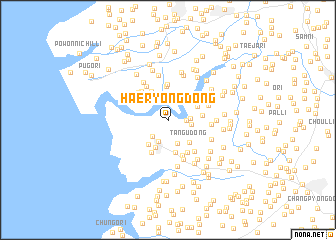 map of Haeryong-dong