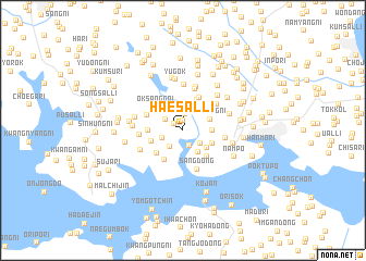 map of Haesal-li