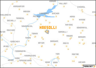 map of Haesŏl-li