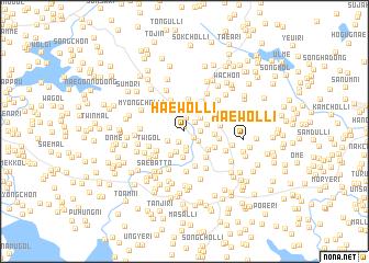 map of Haewŏl-li