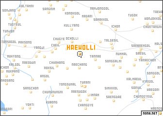 map of Haewŏl-li