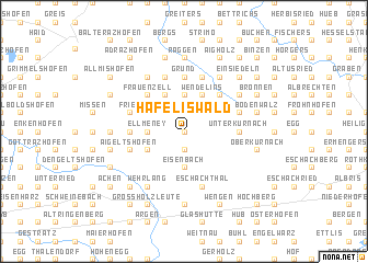 map of Häfeliswald