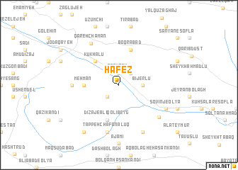 map of Ḩāfez̧