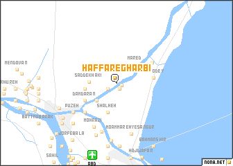 map of Ḩaffār-e Gharbī