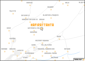 map of Ḩafīr at Tahţā