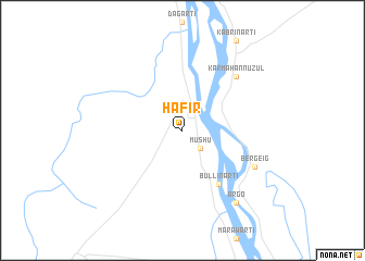 map of Ḩafīr